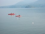 Kayaking in the fall.