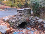 The stone bridge was in disrepair