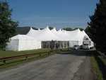 Guests will dine and dance under elaborate tents