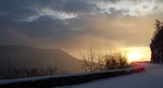 The view from a snow-covered road by Karen Shaack