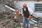 Hazirjian volunteered for tornado relief work.