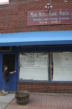 The studio is easily accessible on Main Street in Cornwall.