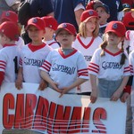 The 5-year-old T-ball players were ready to play ball!