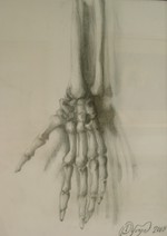 Hand.  Drawing by Daniel Yurgel