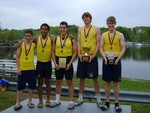 Clayton Gray (2nd from right) and crew from the winning NFA team.