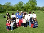 The biggest Hike-A-Thon Team was made up of familes from the Museum's Young Naturalist Pre-K program.