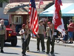 and the boys scouts were in the parade.