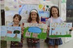 Emma Sidoti, Madison Mozgiel and Devin Dineen won top prize for their artwork.