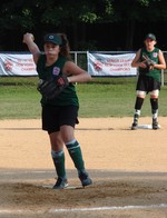 Brittany Malloy pitched in the first inning.