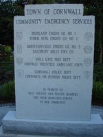 A close-up of the new monument.