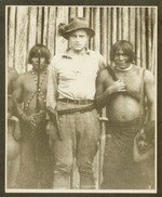 Curt Muser with members of the Jivaro tribe in Ecuador in 1931.