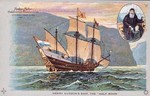 A commemorative postcard from the 1909 celebration of Henry Hudson's voyage.