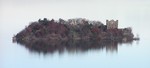 Bannerman Island in Fog.  Photo by Frank Ostrander.