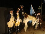 The Continental Army re-enactors greeted folks in Newburgh.