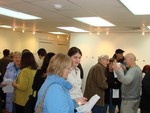 Artists, friends and family attended the opening reception.