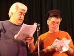 Brian Florio and Kevin McConnell read the voices of several local characters.