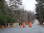 Mineral Springs Road was still closed to traffic late Monday morning.