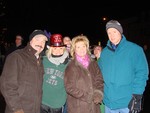 Skip Storer, Michelle Casey, Ann Storer and Ed Casey ring in the New Year.