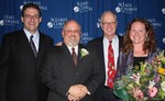 SLCH Sr. Vice President of Operations Robert S. Ross; Star of the Year Dave Mohr; SLCH President and CEO Allan E. Atzrott; and Stellar Leader of the Year Jeanne Campbell