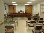 Th courtroom will get new interlocking chairs and other improvements.