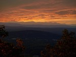 Sunset from the top of Storm King Mountain.  Photo by Mary Hall.
