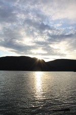 Daybreak on the Hudson.  Photo by Karen Schaack.