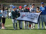 and baseball presented their banners.