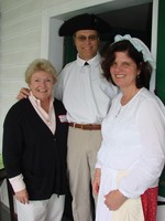 Pat O'Dwyer, Democratic candidate for County Executive, with Sally and Bruce Stanley at the Sands-Ring Historic Homestead.