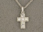 Cartier platinum diamond cross