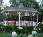 Groovy Tuesday played at the village bandstand.