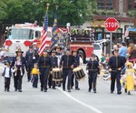 The Civil War Troopers proceeded the Highland Engine Company in the parade.