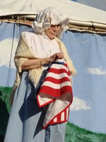 Betsy Ross sewed the first American flag.