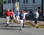 Town and village leaders walked the parade route on foot.