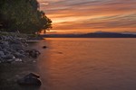 Sunset on Cornwall Bay.  Photo by Tom Doyle.