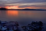 Summer Twilight on Cornwall Bay.  Photo by Tom Doyle.