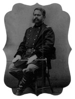 Johnson as a Civil War re-enactor.