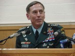 General Petraeus talked about the past and about the honor he felt on coming home.