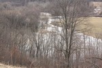 The Moodna Creek begins to flood.  Photo by Maureen Moore.