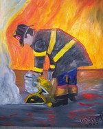 Phil Hopp's painting is in the Community Art Show.