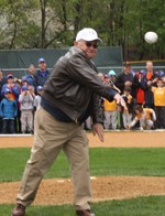 Another veteran of 1951, George Kent, threw out one of the ceremonial balls.