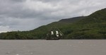 The H.M.S. Bounty sails south.  Photo by Karen Schaack.