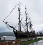 The H.M.S. Bounty in Newburgh.  Photo by George Kane.