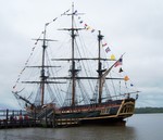 The H.M.S. Bounty in Newburgh.  Photo by George Kane.