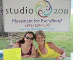 Healer Cynthia Schwartzberg (l) and Studio 208 owner and Nia instructor Lynn Peebles talked about the healthy alternatives available at the studio.