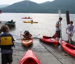 Folks took a paddle in kayaks under the direction of Storm King Adventure Tours guides.