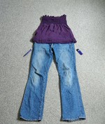 These clothes were found scattered near a house on Hudson Street on Saturday morning, along with the pen and lighter.