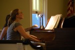 Bari Mort on piano. Photo by Emily Santoro.