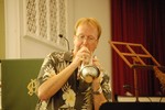John Charles Thomas on trumpet.  Photo by Emily Santoro.
