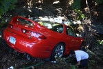 Quality towing pulled the Dodge sports car out of Canterbury creek on Friday afternoon. 