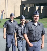 These cadets were all smiles the first day back at NYMA.